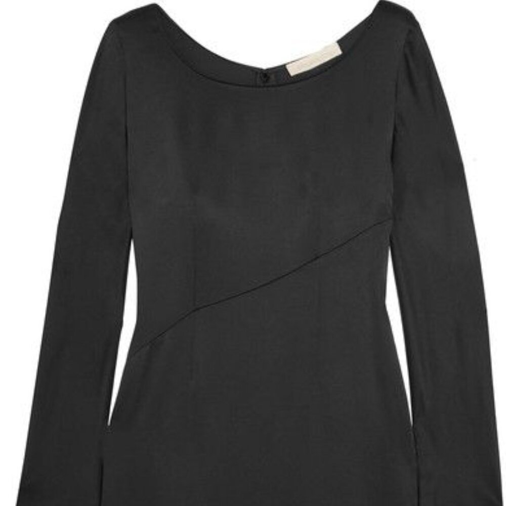 Silky black vanessa bruno knee length dress